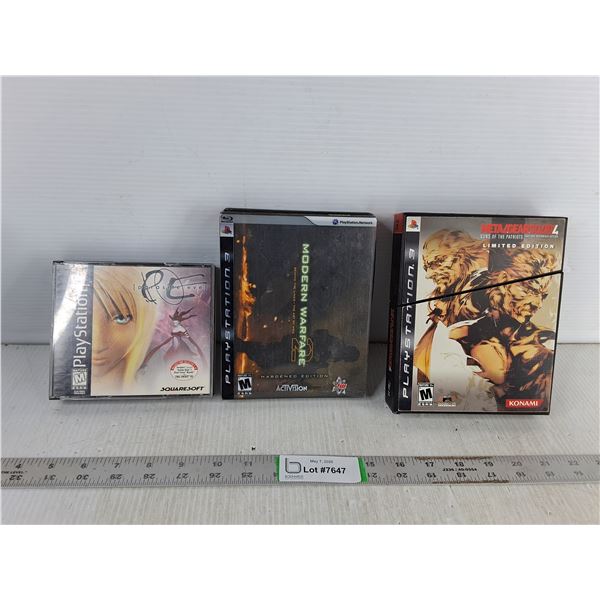 (3) Playstation Games - Parasite Eve, Maddern Warfare