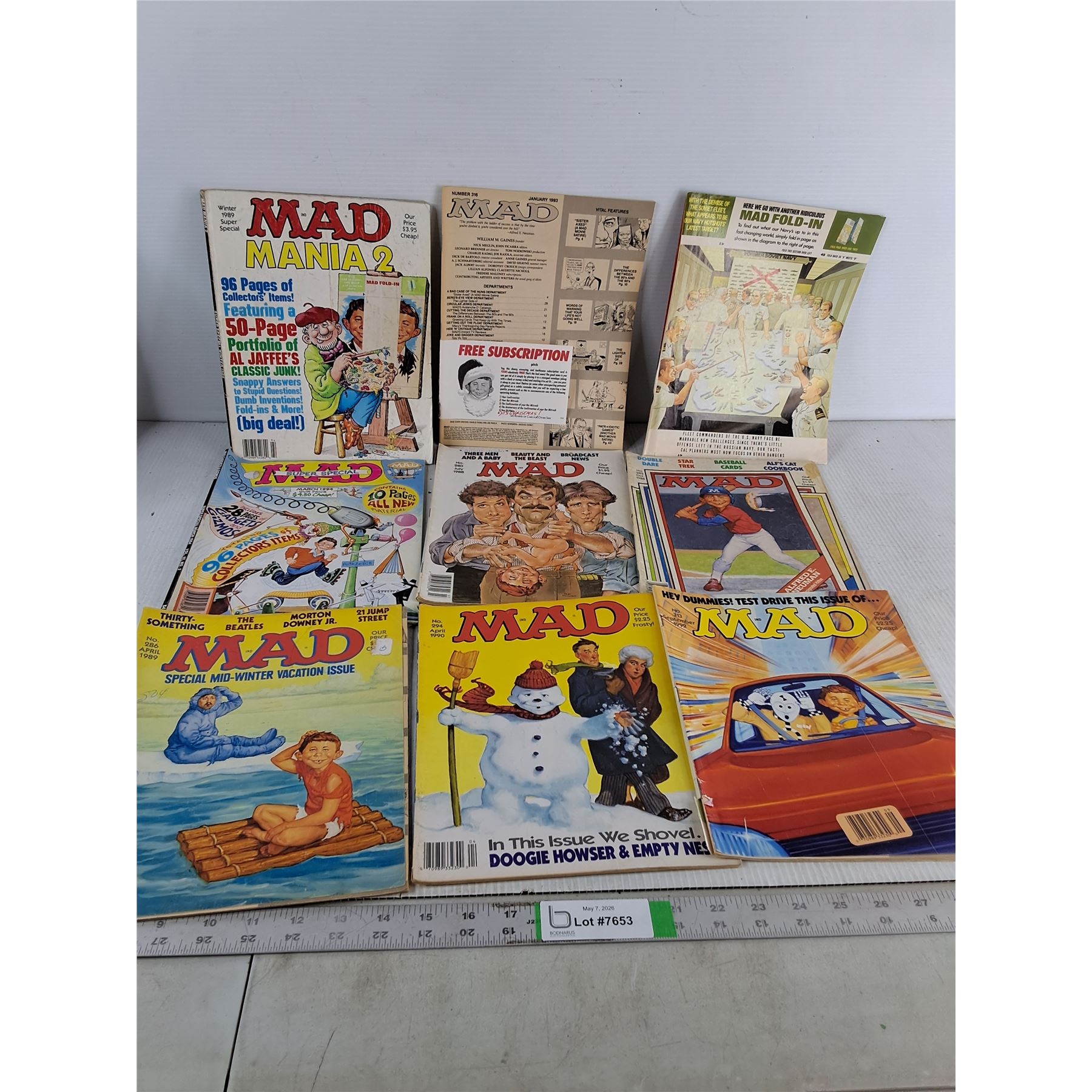 (9) Various Mad Magazines