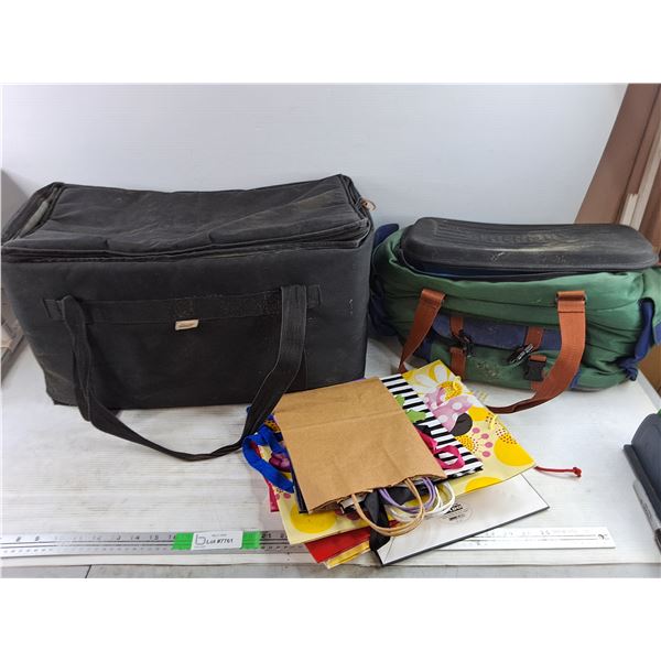 (2) Cooler Bags 23" x 13" x 12", 16" x 12" x 11", Assorted Gift Bags - PICK UP