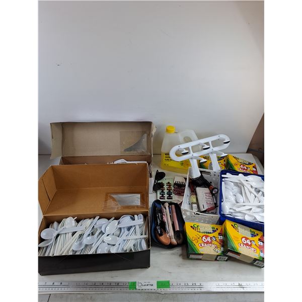Plastic Cutlery, Canola Oil, Crayola Crayons, Make Up, Sunglasses, Misc - PICK UP ONLY