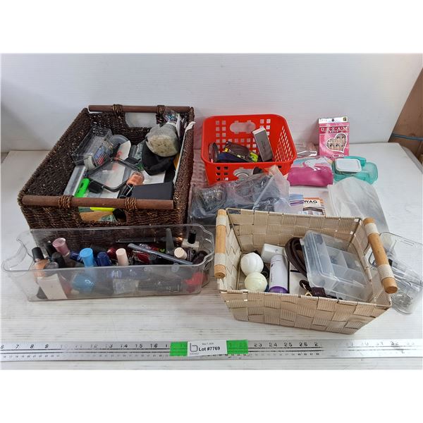 Assorted Nail Polish, Baskets, Fake Nails, Bath Bombs, Misc - PICK UP ONLY