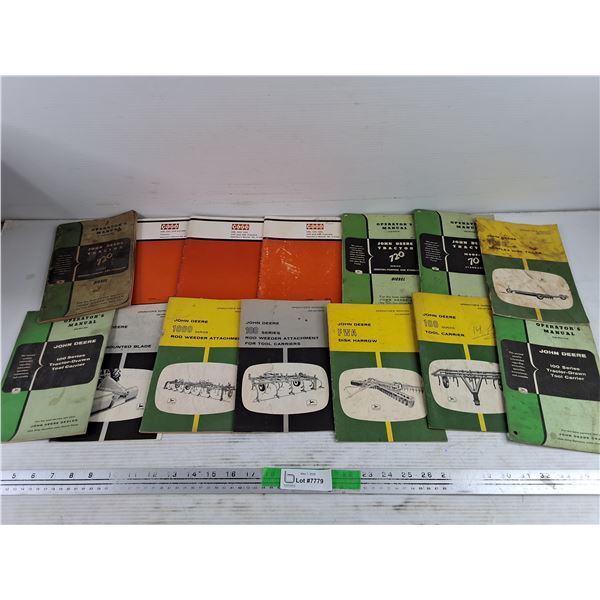 Vintage Case & John Deere Operators Manuals