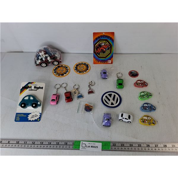 Volkswagen Erasers, Clothing Patches, Keychains, Misc.