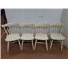 Image 1 : *(4) Painted Wooden Chairs 30" Tall- Cannot Ship