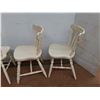 Image 2 : *(4) Painted Wooden Chairs 30" Tall- Cannot Ship