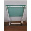 Image 4 : *Plastic Folding Side Table with Metal Legs 25" Tall & Rattan Side Table/Magazine Rack- Cannot Ship