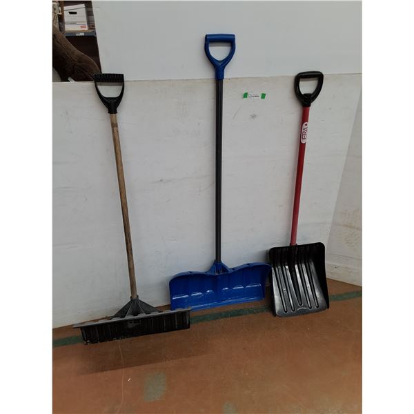 *(3) Plastic Shovels Up to 55.5"- Cannot Ship