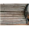 Image 3 : *Wooden & Cast Iron Outdoor Bench- Requires Repair 50" Long x 27.5" Tall, Cannot Ship