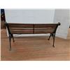 Image 5 : *Wooden & Cast Iron Outdoor Bench- Requires Repair 50" Long x 27.5" Tall, Cannot Ship