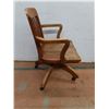 Image 2 : *Wooden Rolling Chair 33.5" Tall- Cannot Ship