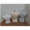 Image 3 : *(3) Plastic Female Mannequins Up to 28" Tall- Cannot Ship