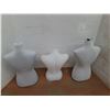 Image 3 : *(3) Plastic Female Mannequins Up to 27" Tall- Cannot Ship