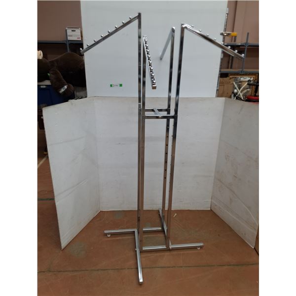 *Adjustable Four Piece Metal Display Rack Up to 72"-Assembly Req'd, Cannot Ship
