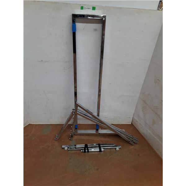 *Adjustable Four Piece Metal Display Rack Up to 72"-Assembly Req'd,  Cannot Ship