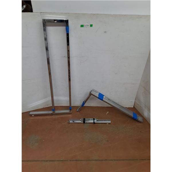 *Adjustable Four Piece Metal Display Rack Up to 72"-Assembly Req'd,  Cannot Ship