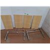 Image 1 : *(4) Metal Wall Brackets & Wooden Shelves  24" x 12"- Cannot Ship
