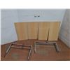 Image 1 : *(4) Metal Wall Brackets & Wooden Shelves  24" x 12"- Cannot Ship