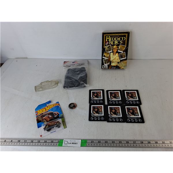 Hidden Relics PC Game, Leather Bike/Weight Lifting Gloves-L, Glass Boat Paperweight, Misc.