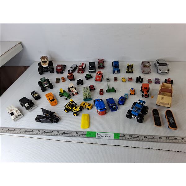 Toy Cars, Tractors, Zambonies, Finger Skateboards, Misc.