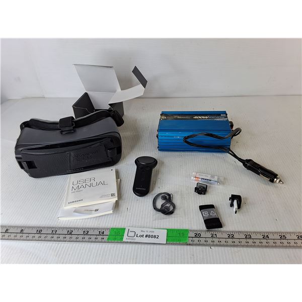 400W DC Power Inverter & Samsung SM-R324 VR Headset with Remote