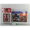 Image 1 : (2) Transformers Die Cast Vehicles & Deadpool DVD with Mini Funko Pop Figurine