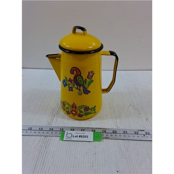 Enamel Boho Style Coffee Pot