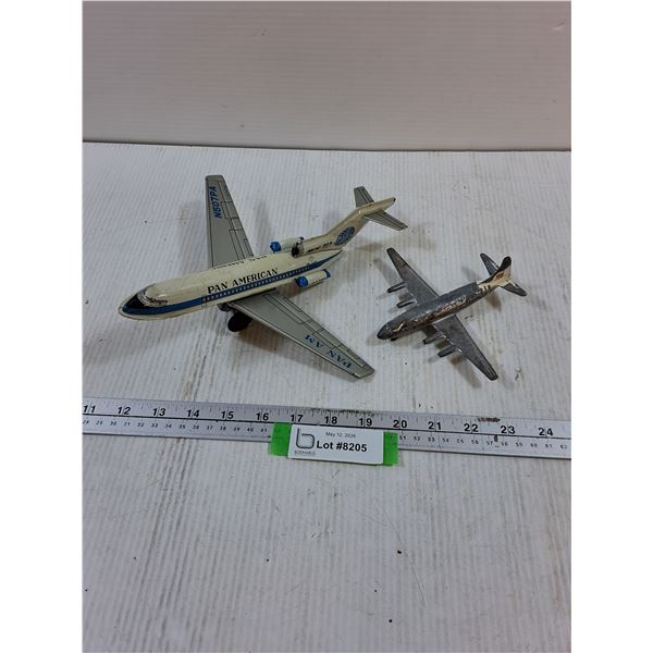Pan American Tin Toy Plane - Small Metal Dinky Toy Plane