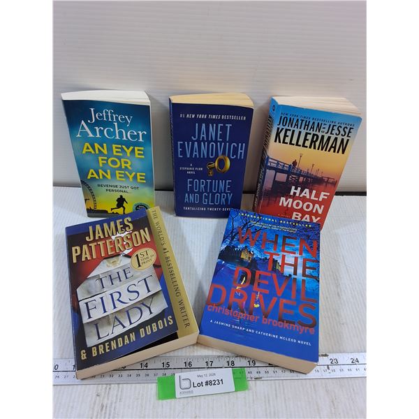 (5) Books: Half Moon bay, Fortune & Glory, The First lady