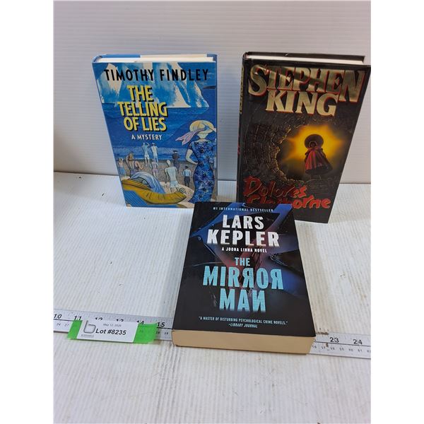 (3) Books: The Telling of Lies, Dolores Clairborne, The Mirror Man