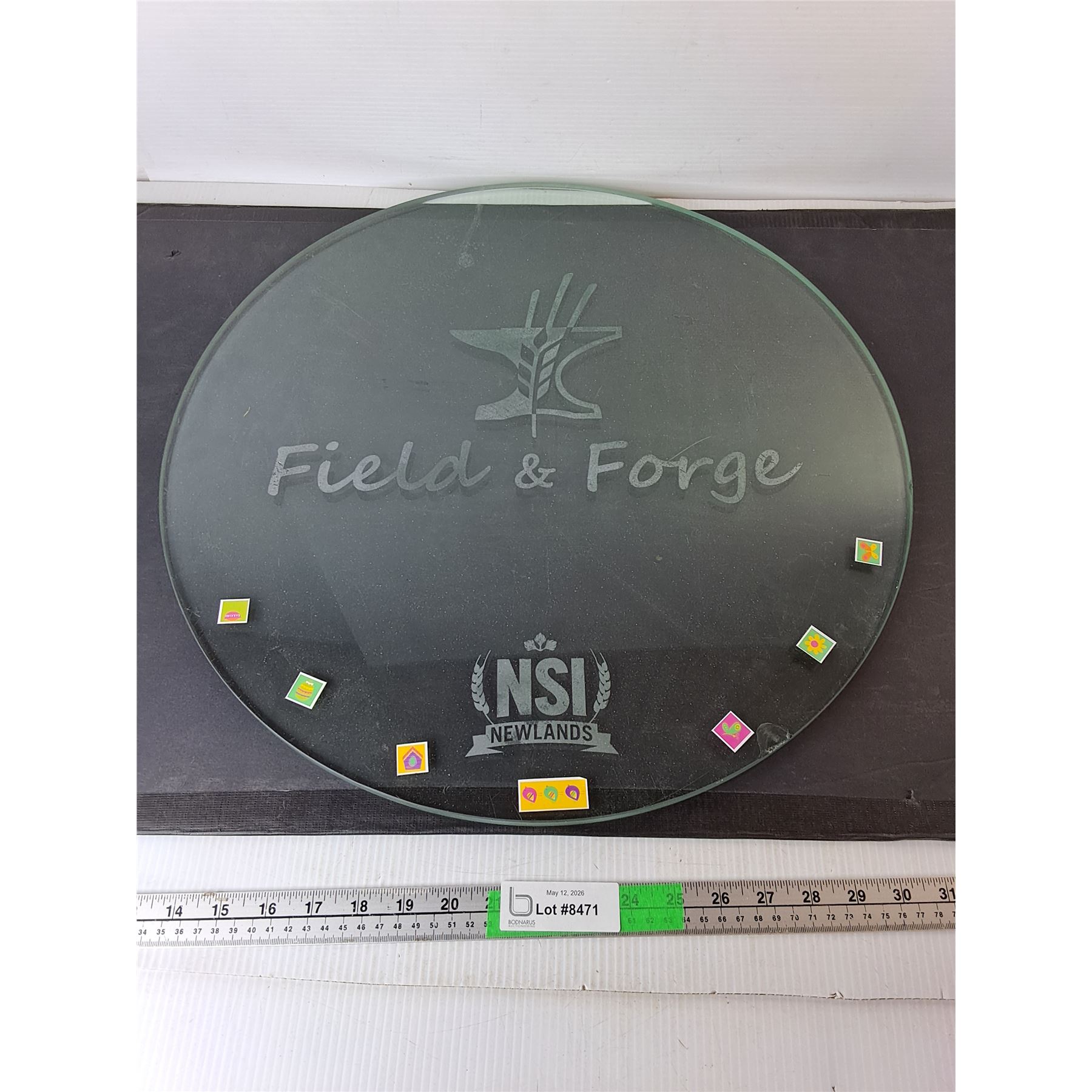 Field & Forge Glass Plaque 20.5"- PICK UP - Bodnarus Auctioneering