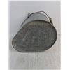 Image 4 : Vintage Galvanized Steel Mop Pail/Wringer