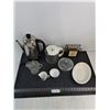Image 1 : Assorted Mostly Vintage Dishes, Electric Kettle - Powers On - PICK UP