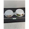 Image 1 : (2) Vintage Milk Glass Ovenware Dishes