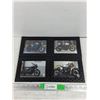 Image 1 : (4)  Framed AJ Cycles Motorcycle Prints 7" x 5"