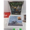 Image 3 : Old Milwaukee Calendar, Framed Yamaha Prints 11" x 9", 12" x 9", Wall Key Rack