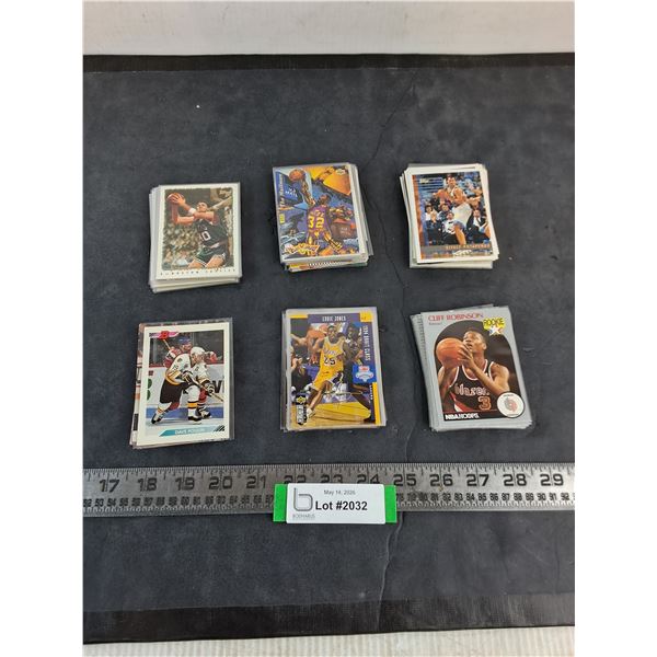 Assorted Collection of Pro Sports Collector Cards - Unauthenticated