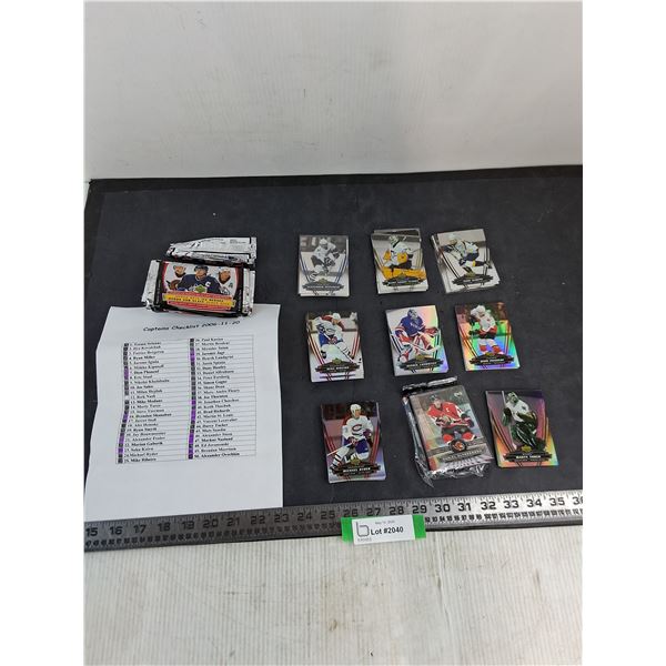 Collection of Assorted NHL Collector Cards & Checklist - Unauthenticated