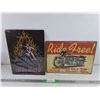 Image 1 : (2) Motorcycle Wall Signs 16" x 12"
