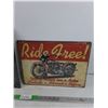 Image 3 : (2) Motorcycle Wall Signs 16" x 12"
