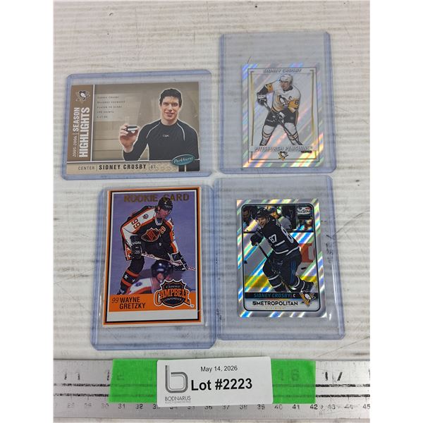 Sidney Crosby & Wayne Gretzky Hockey Cards & Stickers - CANNOT AUTHENTICATE