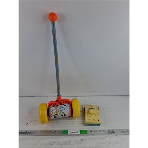 Fisher Price Musical Push Toy & Pocket Radio - PICK UP