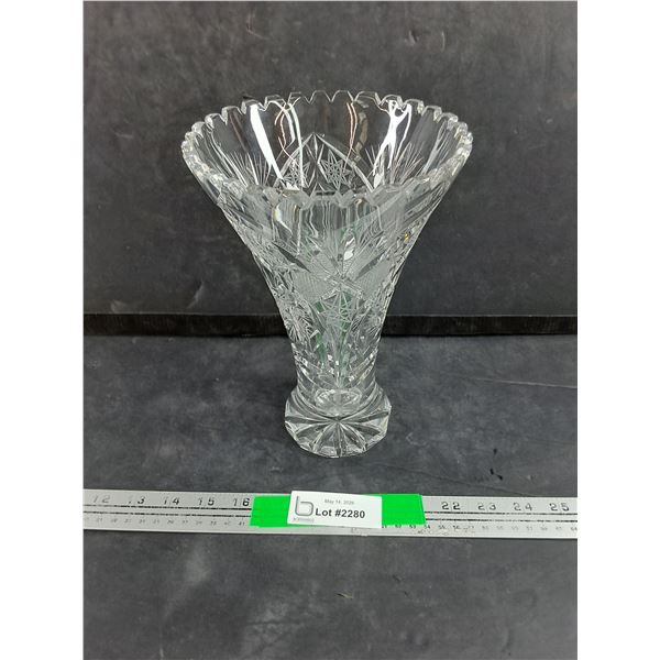 Crystal Vase 9"