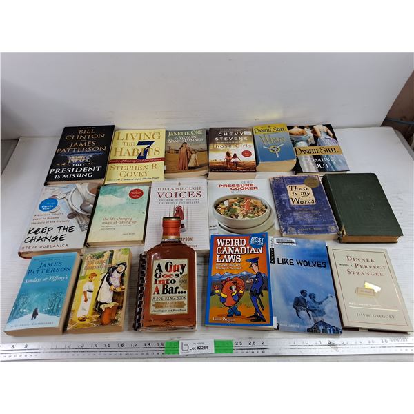 Assorted Books - Weird Canadian Laws, Living the 7 Habits, Pressure Cooker Recipes, Misc
