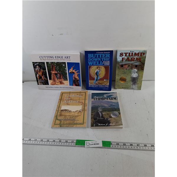 (5) Canadian Themed Books- The Stump Farm, Looking for Aiktow, Butter Down the Well, Misc.