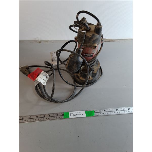 Red Lion Submersible Sump Pump- As Is, Cannot Ship