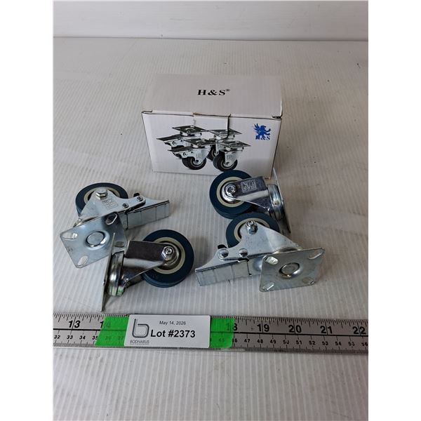 (4) H & S 50mm Castor Wheels- Appear New