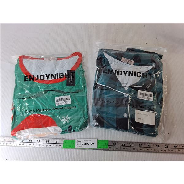 (2) Women's Long Sleeve Sleep Sets- M & XL