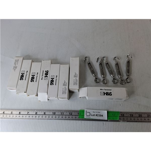 (8) Packs of H & S Turnbuckle Wire Tensioners
