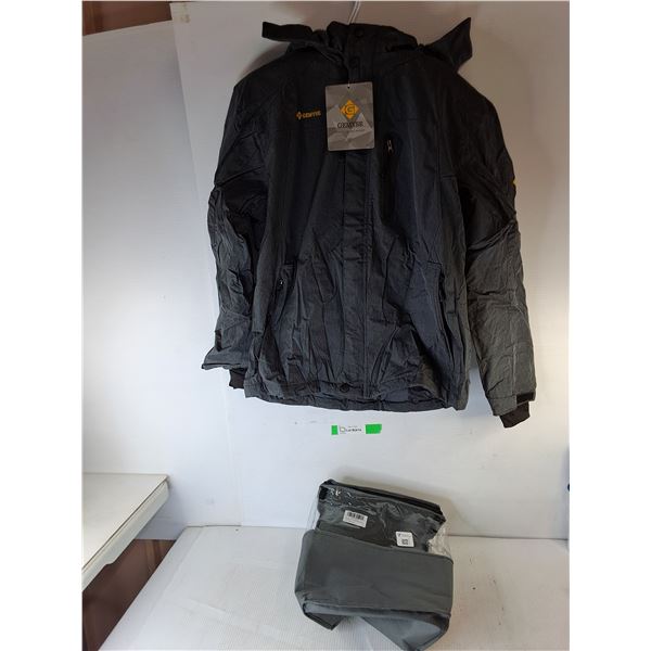 Gemyse Men's Winter Jacket- S & Bag