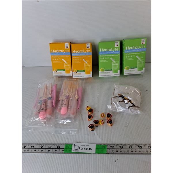 Hydralyte Effervescent Electrolyte Granules, Miniature Rubber Duck Figurines, Stitch Style Makeup Br